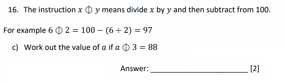 Question 16(c) - Dulwich College - 11 Plus Maths Specimen Paper J - 2026