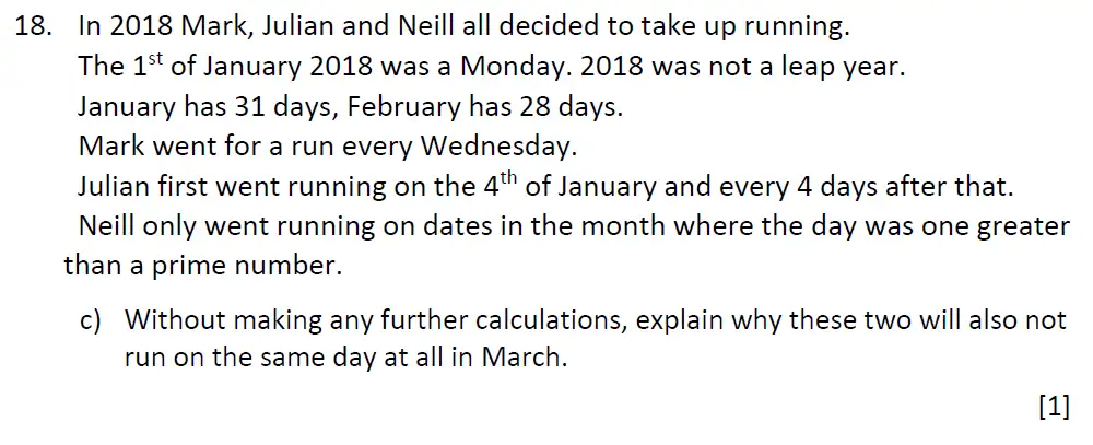 Question 18(c) - Dulwich College - 11 Plus Maths Specimen Paper J - 2025
