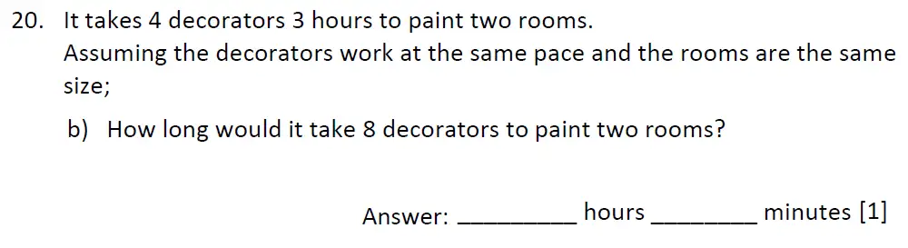 Question 20(b) - Dulwich College - 11 Plus Maths Specimen Paper J - 2025