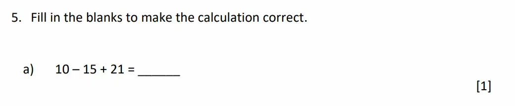 Question 5(a) - Dulwich College - 11 Plus Maths Specimen Paper J - 2026