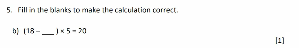 Question 5(b) - Dulwich College - 11 Plus Maths Specimen Paper J - 2026