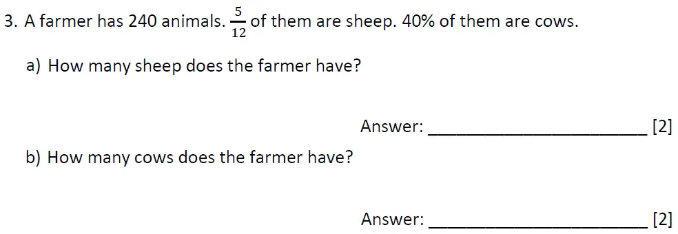 Question 3(a,b) - Dulwich College 11 Plus Maths Specimen Paper – k - 2024