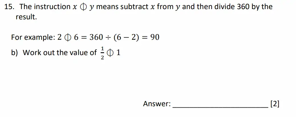 Question 15(b) - Dulwich College - 11 Plus Maths Specimen Paper K - 2026