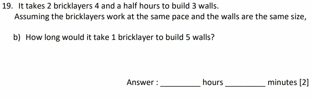 Question 19(b) - Dulwich College - 11 Plus Maths Specimen Paper K - 2026