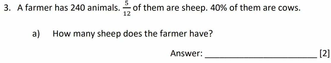 Question 3(a) - Dulwich College - 11 Plus Maths Specimen Paper K - 2026
