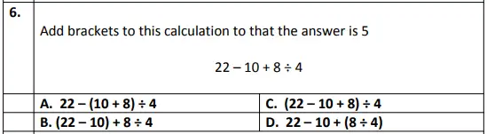 Question 6 - Eltham College – 11+ Mathematics Sample Paper – 2019