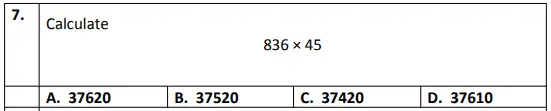 Question 7 - Eltham College – 11+ Mathematics Sample Paper – 2019