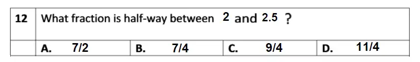 Question 12 - Eltham College – 11+ Mathematics Sample Paper – 2019