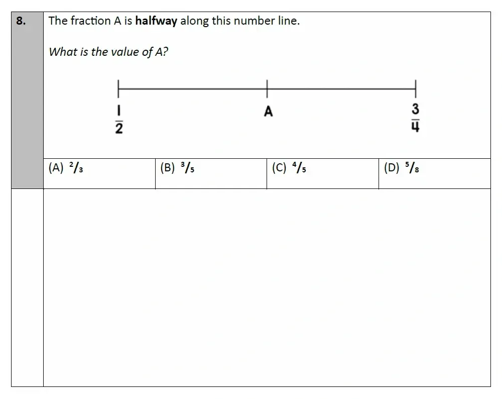 Question 08 - Eltham College - 11 Plus Maths Entrance and Scholarship Exam Sample Paper - 2025