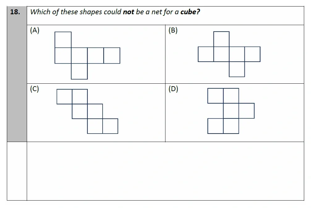 Question 18 - Eltham College - 11 Plus Maths Entrance and Scholarship Exam Sample Paper - 2025