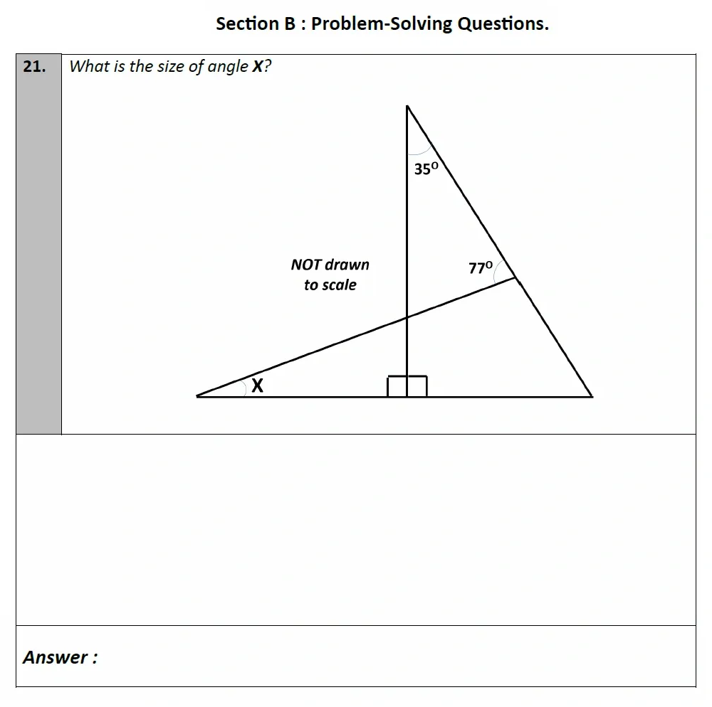 Question 21 - Eltham College - 11 Plus Maths Entrance and Scholarship Exam Sample Paper - 2026