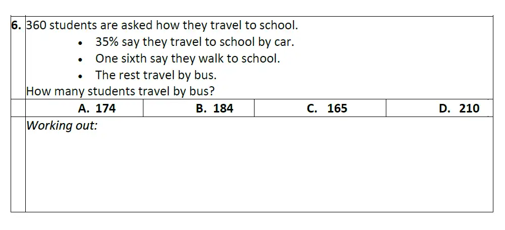 Question 6 - Eltham College Year 7 Entrance and Scholarship Exam 2024