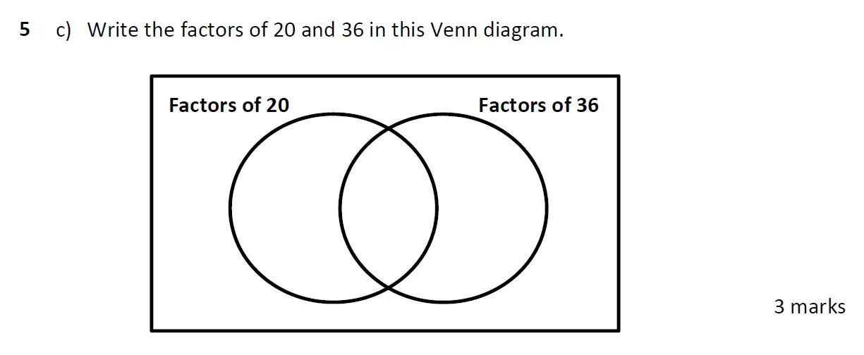 Question 5(c) - Eltham College 11 Plus Maths Entrance Exam - 2024