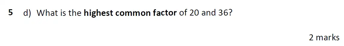 Question 5(d) - Eltham College 11 Plus Maths Entrance Exam - 2024