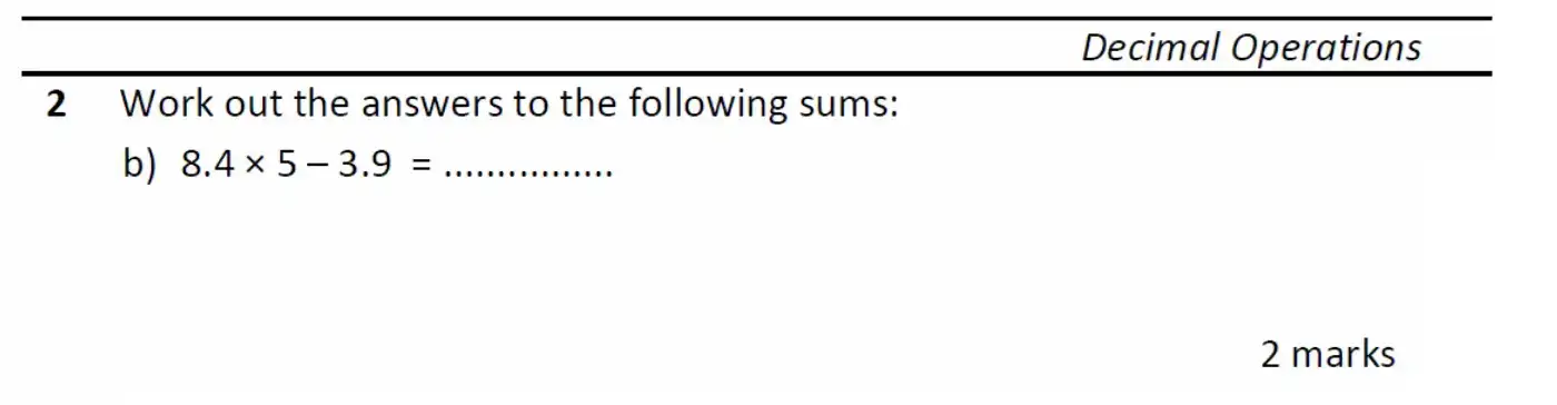 Question 2(b) - Eltham College - 11 Plus Maths Entrance Exam - 2026