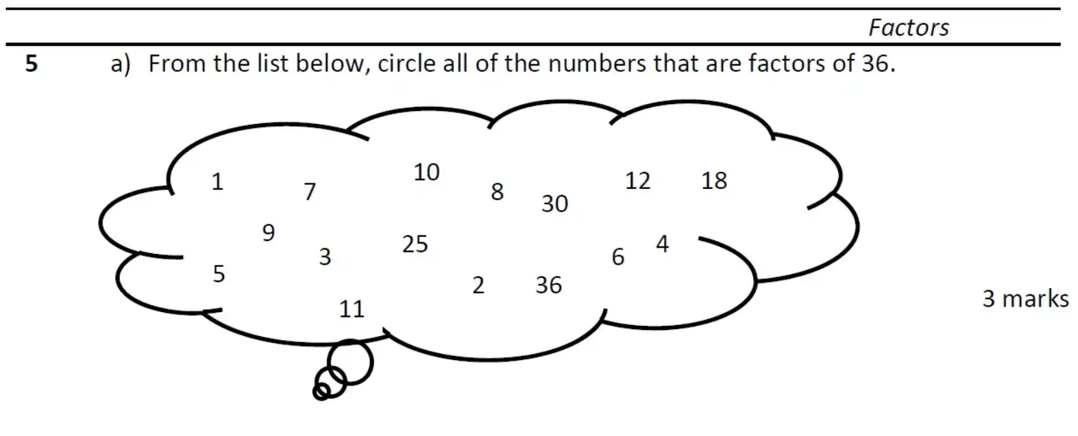 Question 5(a) - Eltham College - 11 Plus Maths Entrance Exam - 2026