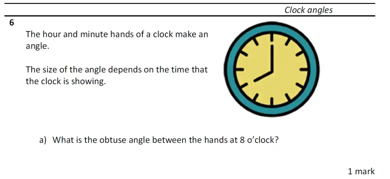 Question 6(a) - Eltham College - 11 Plus Maths Entrance Exam - 2026