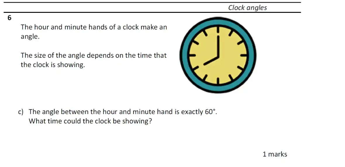 Question 6(c) - Eltham College - 11 Plus Maths Entrance Exam - 2026