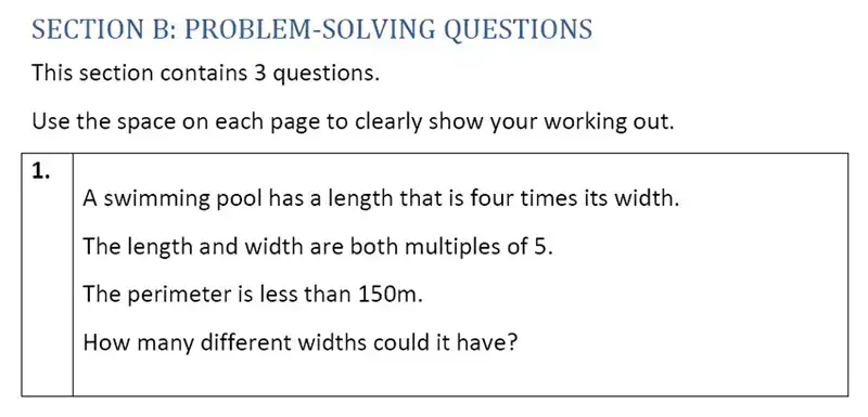 Question 21 - Eltham College - 11 Plus Maths Entrance Exam Paper - 2019