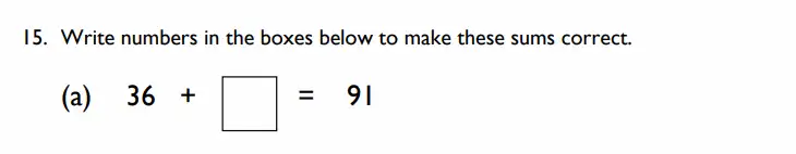 Question 15(a) - Emanuel School - 11 Plus Maths Paper A - 2026