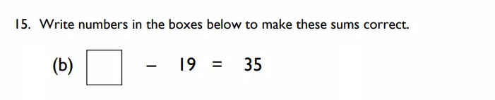 Question 15(b) - Emanuel School - 11 Plus Maths Paper A - 2026