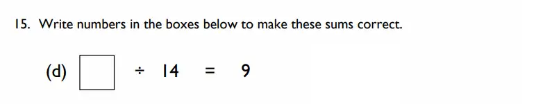 Question 15(d) - Emanuel School - 11 Plus Maths Paper A - 2026