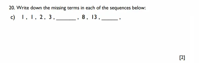 Question 20(c) - Emanuel School - 11 Plus Maths Paper A - 2026