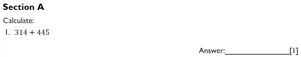 Question 1 - Emanuel School Paper B - 2024