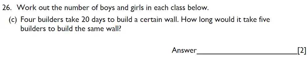 Question 26(c) - Emanuel School - 11 Plus Maths Paper B - 2025