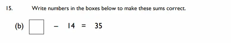 Question 15(b) - Emanuel School - 11 Plus Maths Paper B - 2026