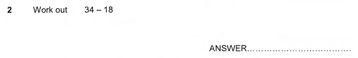 Question 2 - Forest School - 11+ Maths Entrance Examination - 2012