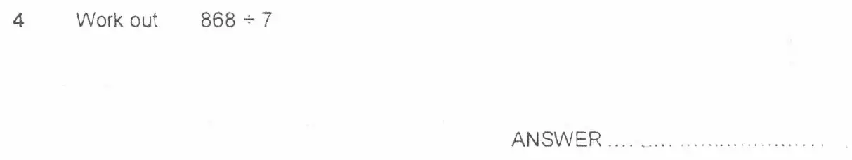 Question 4 - Forest School 11 Plus Maths Entrance Exam Sample Paper - 2024