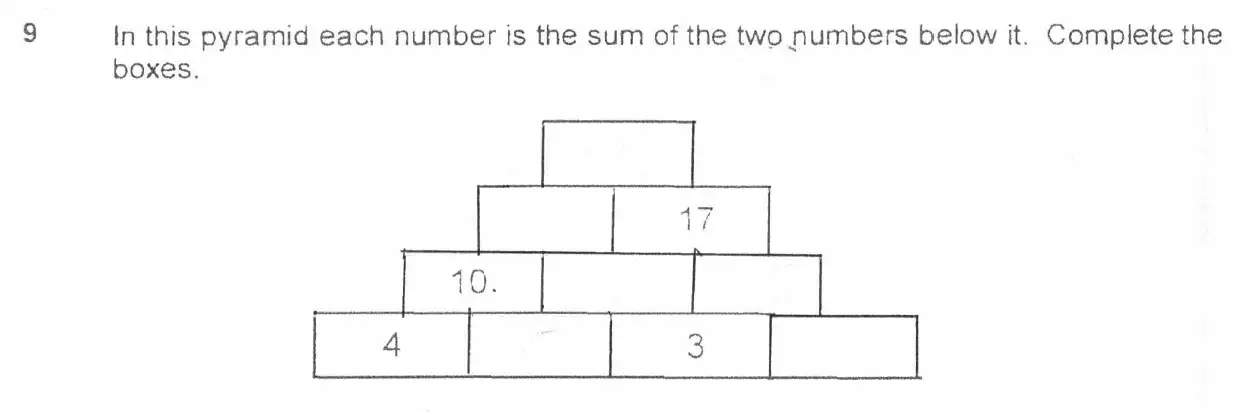Question 9 - Forest School 11 Plus Maths Entrance Exam Sample Paper - 2024