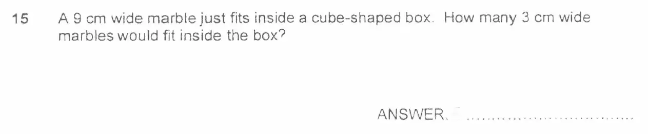 Question 15 - Forest School - 11 Plus Maths Entrance Exam Sample Paper - 2024