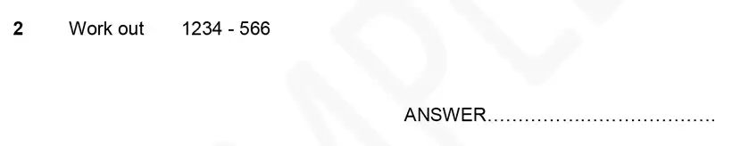 Question 2 - Forest School – 11 Plus Maths Sample Paper 1 – 2023