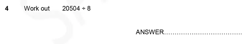 Question 4 - Forest School – 11 Plus Maths Sample Paper 1 – 2023