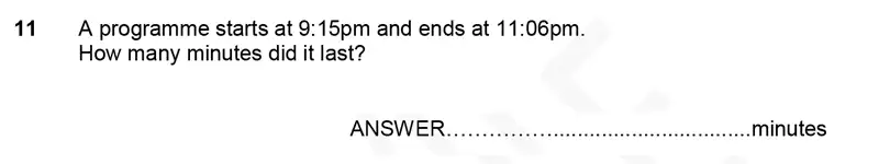 Question 11 - Forest School – 11 Plus Maths Sample Paper 1 – 2023