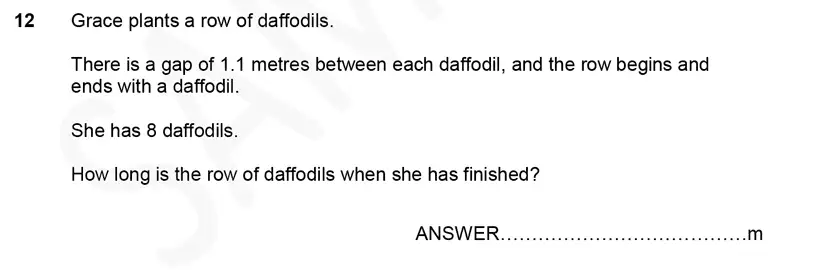 Question 12 - Forest School – 11 Plus Maths Sample Paper 1 – 2023