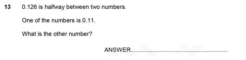 Question 13 - Forest School – 11 Plus Maths Sample Paper 1 – 2023