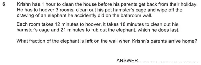 Question 6 - Forest School – 11+ practice paper 1 - 2024