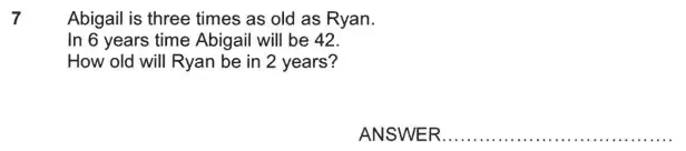 Question 7 - Forest School – 11+ practice paper 1 - 2024