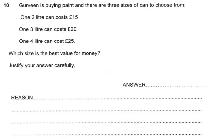 Question 10 - Forest School – 11+ practice paper 2 - 2024