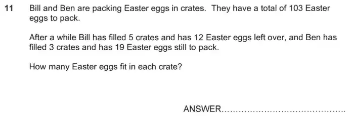 Question 11 - Forest School – 11+ practice paper 2 - 2024