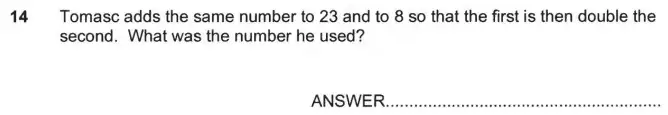 Question 14 - Forest School – 11+ practice paper 2 - 2024