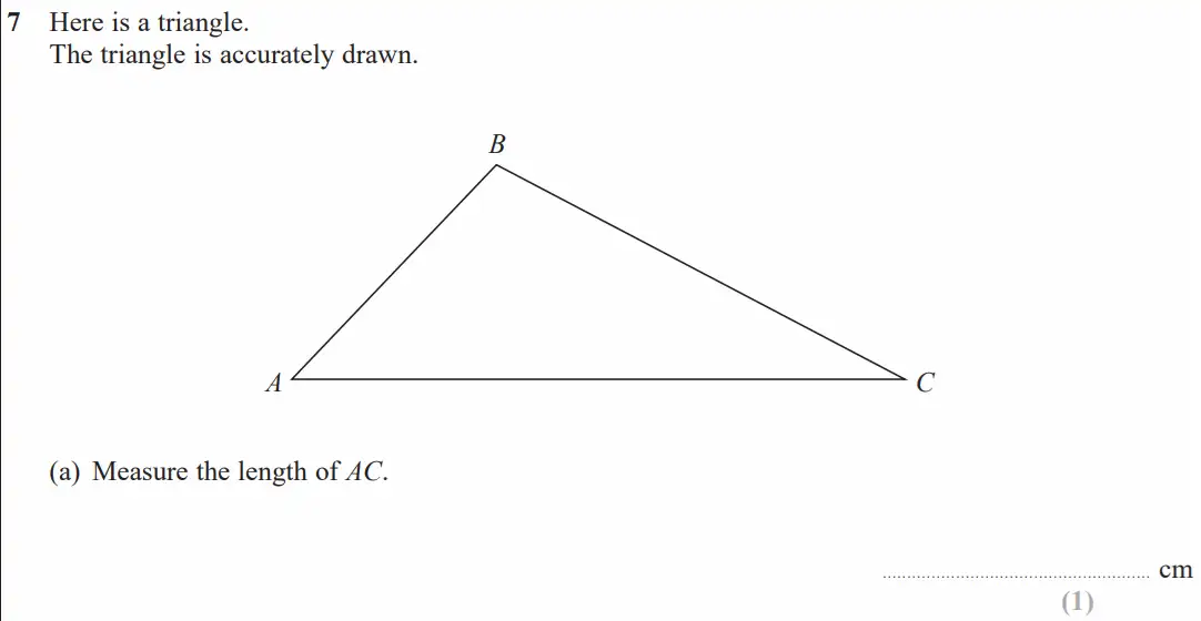 Question 7(a) - GCSE Edexcel Foundation Maths Past Paper 2 (Calculator) - June 2023