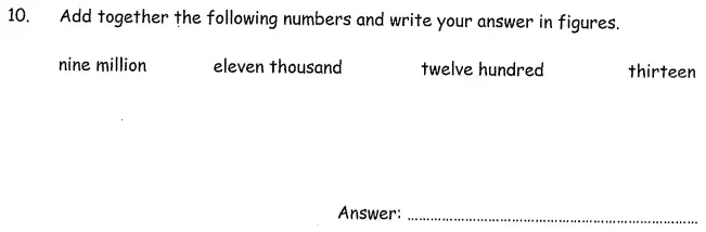 Question 10 - The London Independent Girls' Schools' Consortium Group 1 Maths 2009