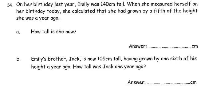 Question 14(14(a),14(b)) - The London Independent Girls' Schools' Consortium Group 1 Maths 2009