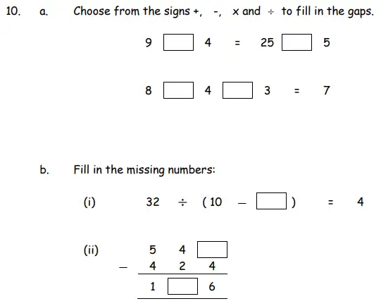 Question 10(10(a),10(b)) - The London Independent Girls' Schools' Consortium Group 1 Maths 2010