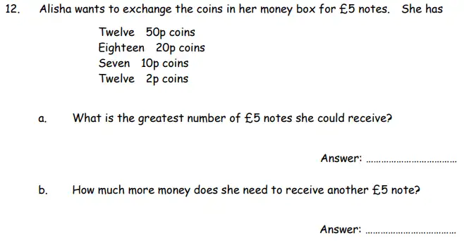 Question 12(12(a),12(b)) - The London Independent Girls' Schools' Consortium Group 1 Maths 2010