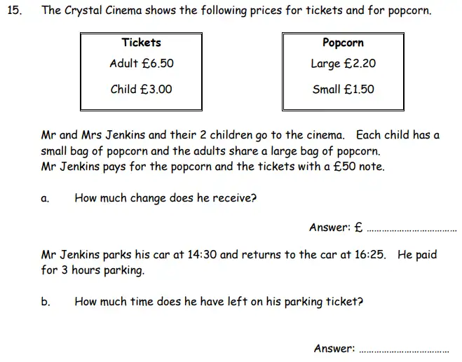 Question 15(15(a),15(b)) - The London Independent Girls' Schools' Consortium Group 1 Maths 2010